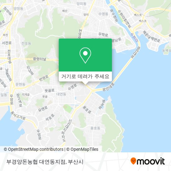 부경양돈농협 대연동지점 지도