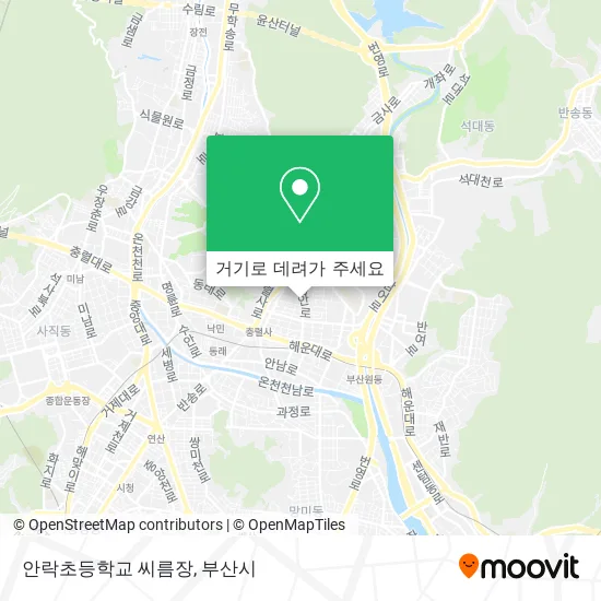 안락초등학교 씨름장 지도
