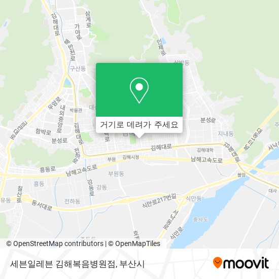세븐일레븐 김해복음병원점 지도