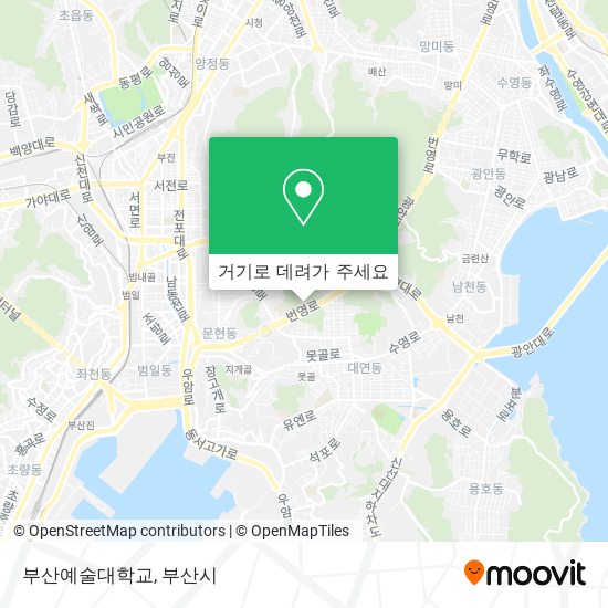 부산예술대학교 지도