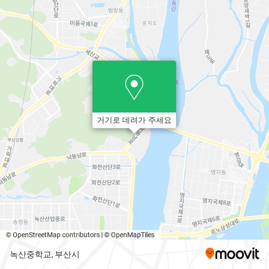 녹산중학교 지도
