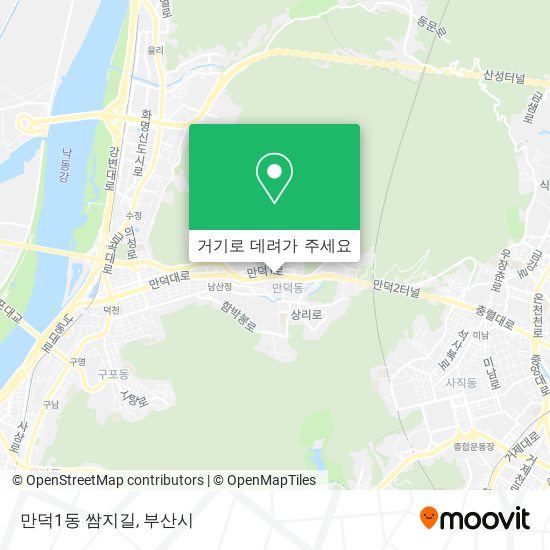만덕1동 쌈지길 지도