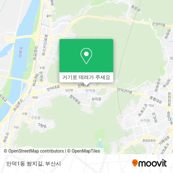만덕1동 쌈지길 지도