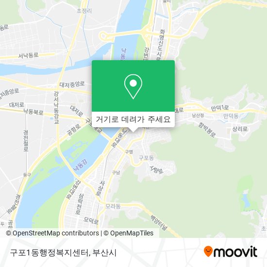 구포1동행정복지센터 지도