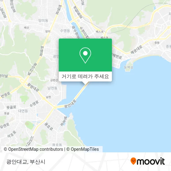 광안대교 지도