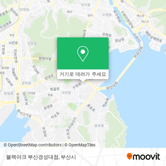 블랙야크 부산경성대점 지도