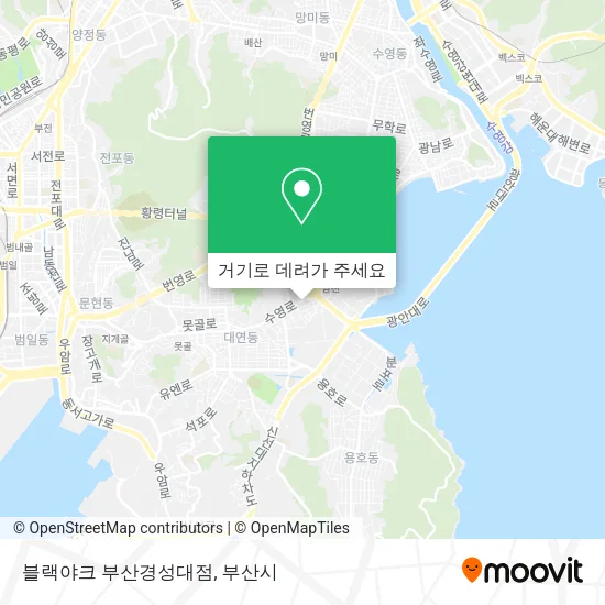블랙야크 부산경성대점 지도