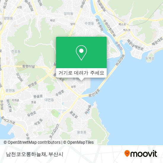 남천코오롱하늘채 지도