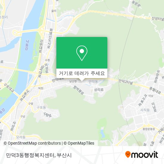 만덕3동행정복지센터 지도