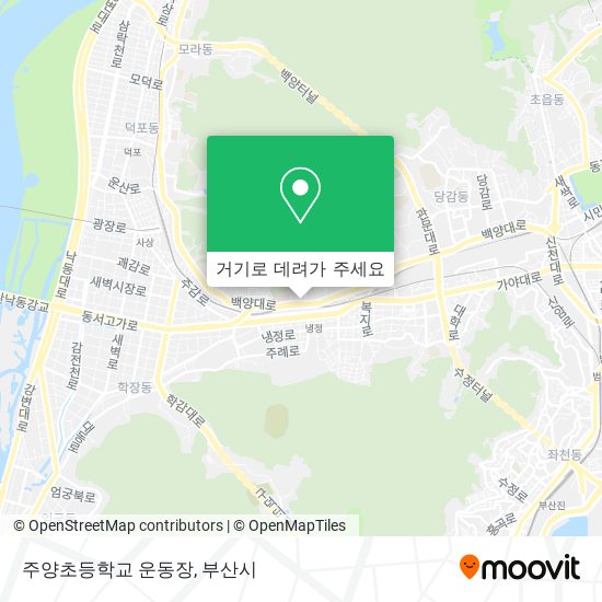 주양초등학교 운동장 지도