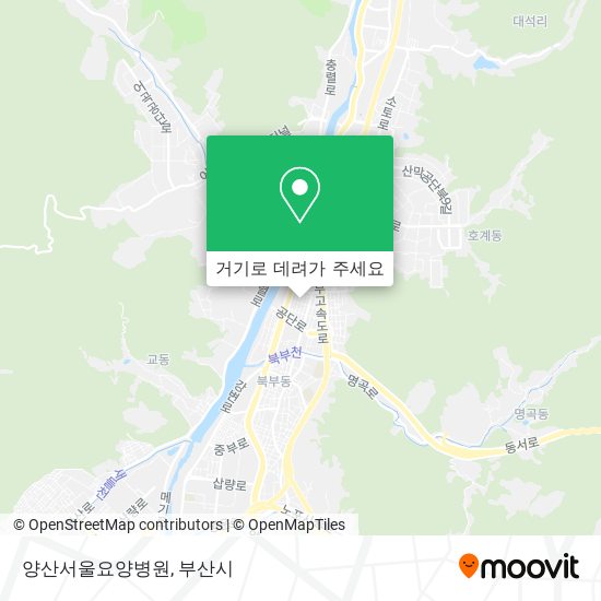양산서울요양병원 지도