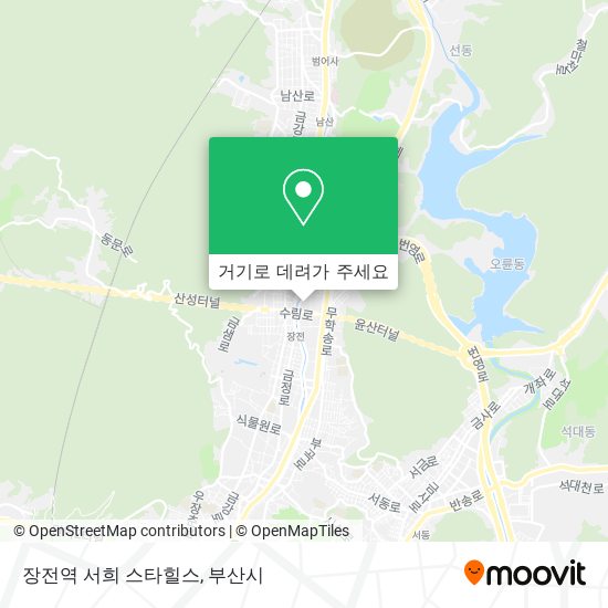 장전역 서희 스타힐스 지도