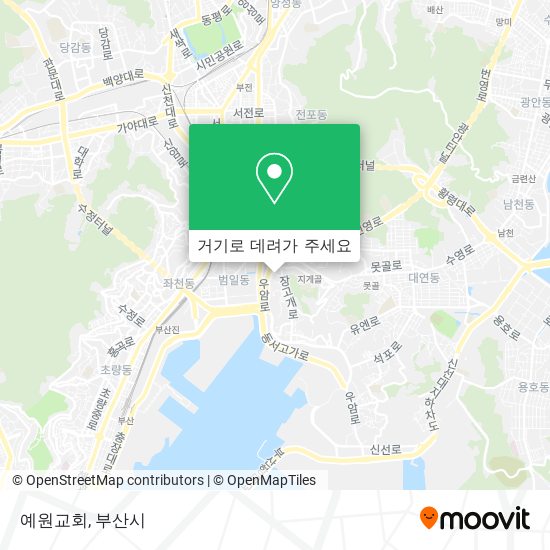 예원교회 지도