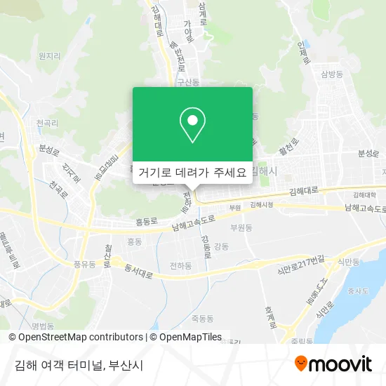 김해 여객 터미널 지도