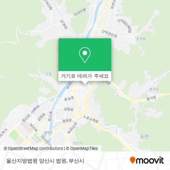 울산지방법원 양산시 법원 지도