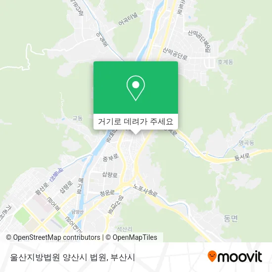울산지방법원 양산시 법원 지도