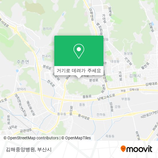 김해중앙병원 지도