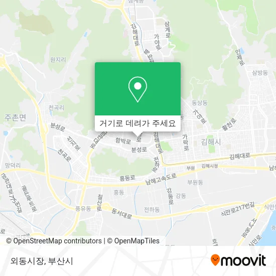 외동시장 지도