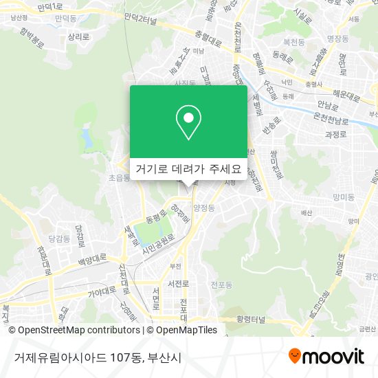 거제유림아시아드 107동 지도