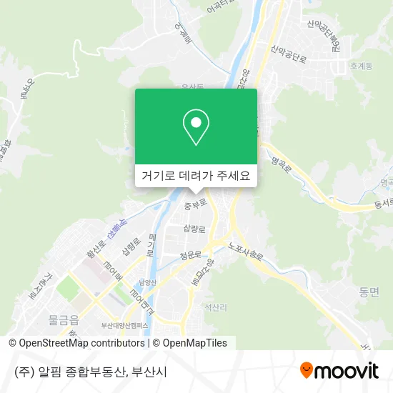 (주) 알핌 종합부동산 지도