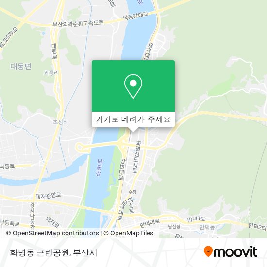 화명동 근린공원 지도