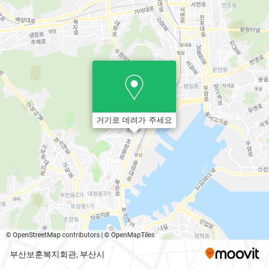 부산보훈복지회관 지도