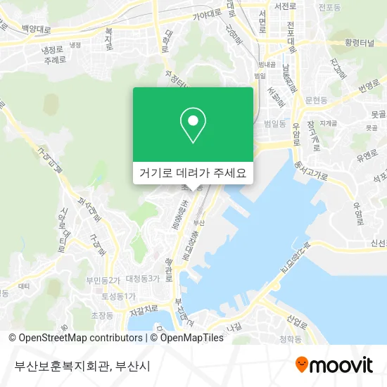 부산보훈복지회관 지도