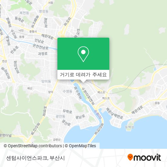 센텀사이언스파크 지도