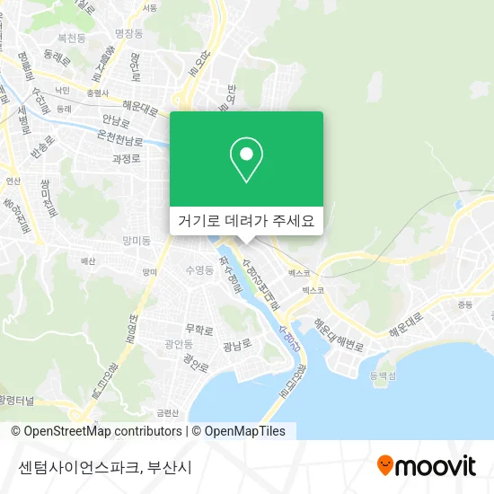 센텀사이언스파크 지도