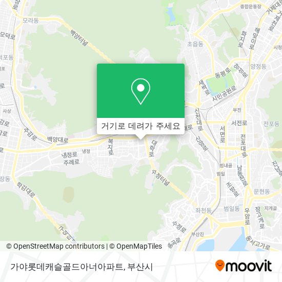 가야롯데캐슬골드아너아파트 지도