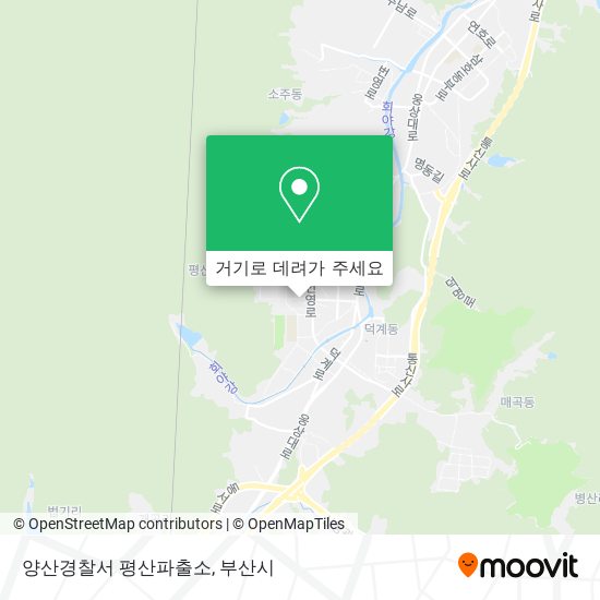 양산경찰서 평산파출소 지도