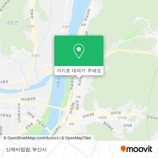 산채비빔밥 지도