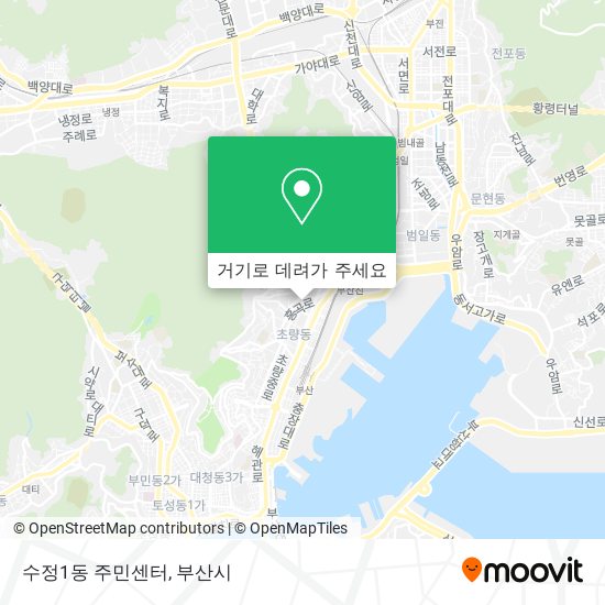 수정1동 주민센터 지도