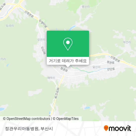 정관우리아동병원 지도