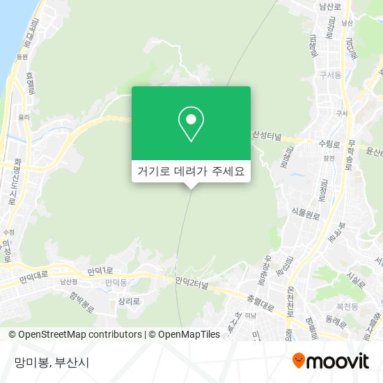 망미봉 지도