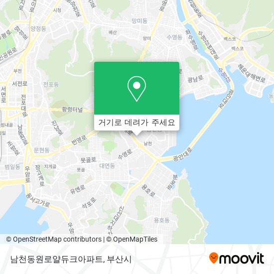 남천동원로얄듀크아파트 지도