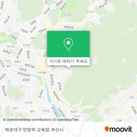 해운대구 민방위 교육장 지도