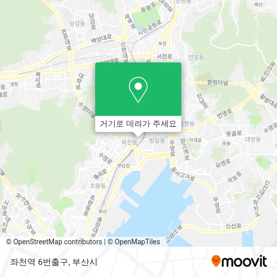 좌천역 6번출구 지도