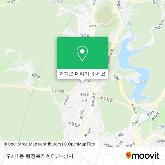 구서1동 행정복지센터 지도