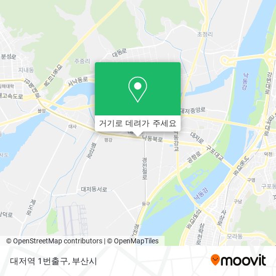 대저역 1번출구 지도
