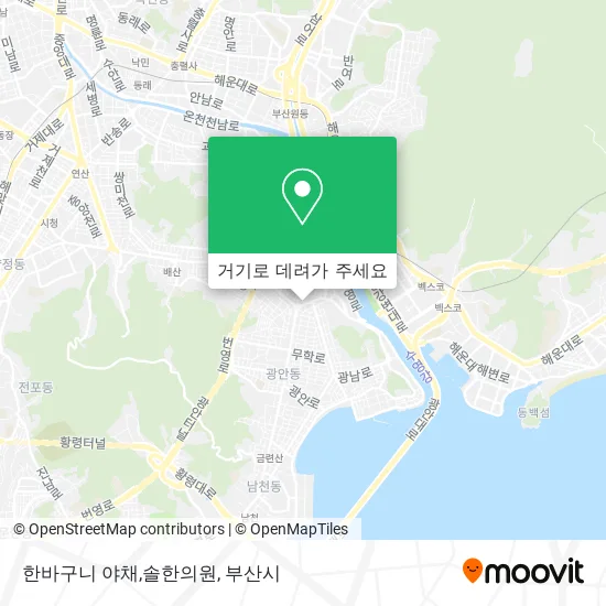 한바구니 야채,솔한의원 지도