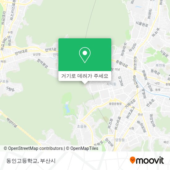 동인고등학교 지도