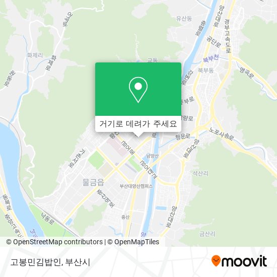 고봉민김밥인 지도