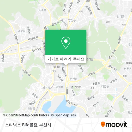 스타벅스 Bifc몰점 지도