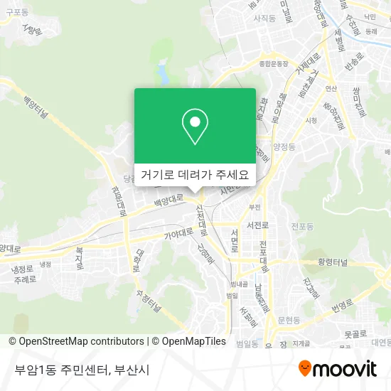 부암1동 주민센터 지도