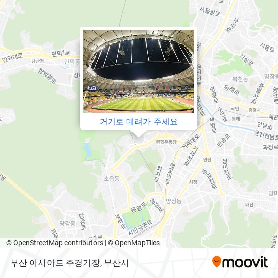 부산 아시아드 주경기장 지도