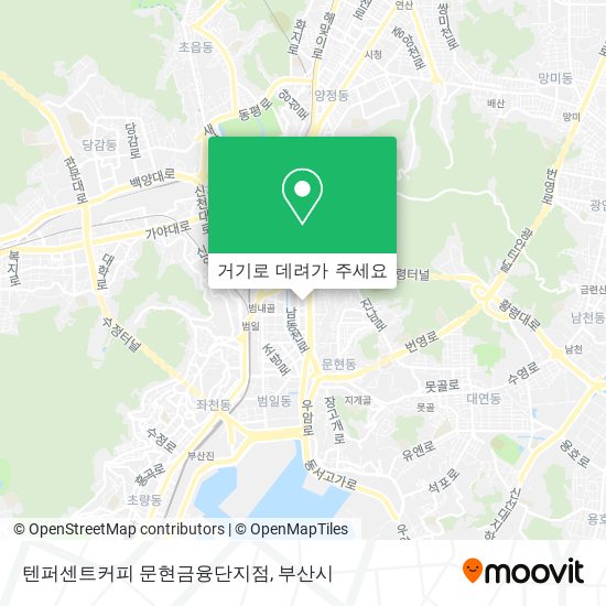 텐퍼센트커피 문현금융단지점 지도