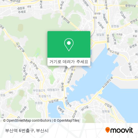 부산역 6번출구 지도