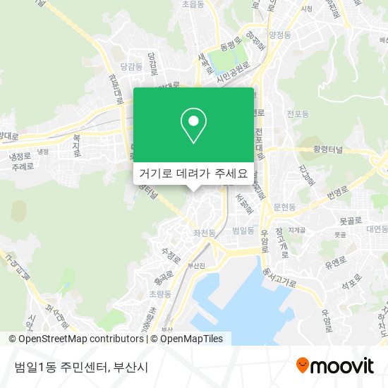 범일1동 주민센터 지도