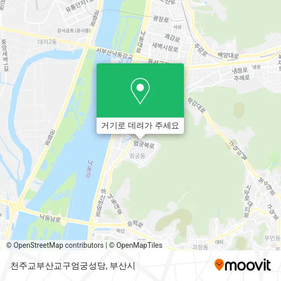 천주교부산교구엄궁성당 지도